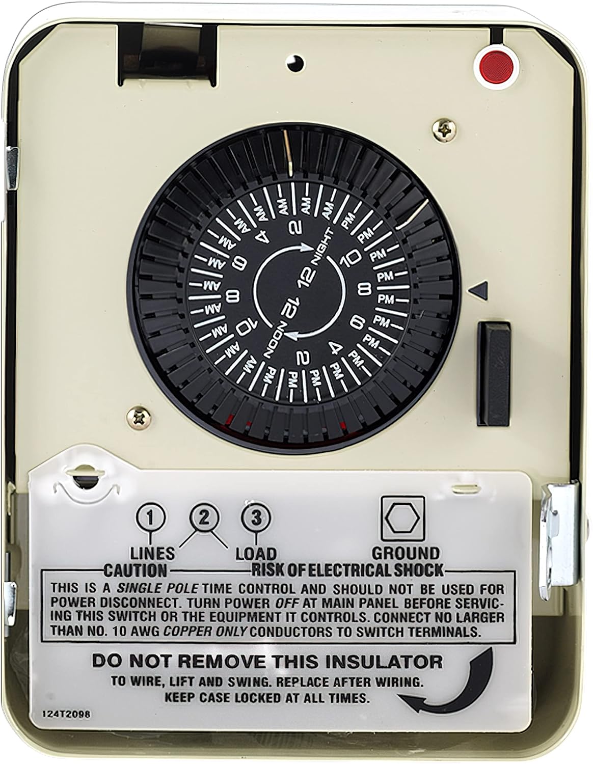 Intermatic WH40 Electric Water Heater Timer, Gray