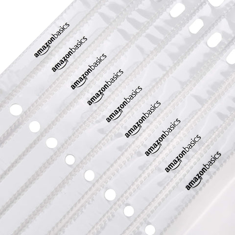 Amazon Basics Sheet Protectors for 3 Ring Binder, Lightweight, Acid-Free, Clear Plastic Sleeves, Letter Size, 8.5 x 11 Inch, 100-Pack