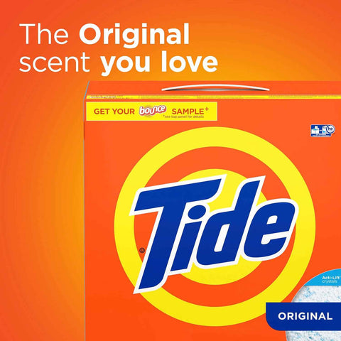 Tide Powder Laundry Detergent, Original Scent, 125 Loads, 143 oz
