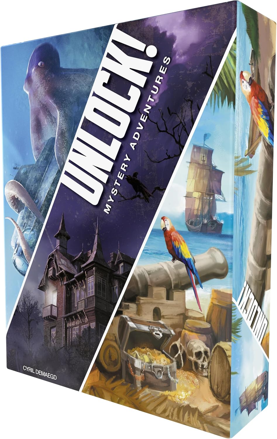 Asmodee UNLOCK! Mystery Adventures Card Game - Escape Room-Inspired Cooperative Adventure, Fun Family Game for Kids and Adults, Ages 10+, 1-6 Players, 1 Hour Playtime