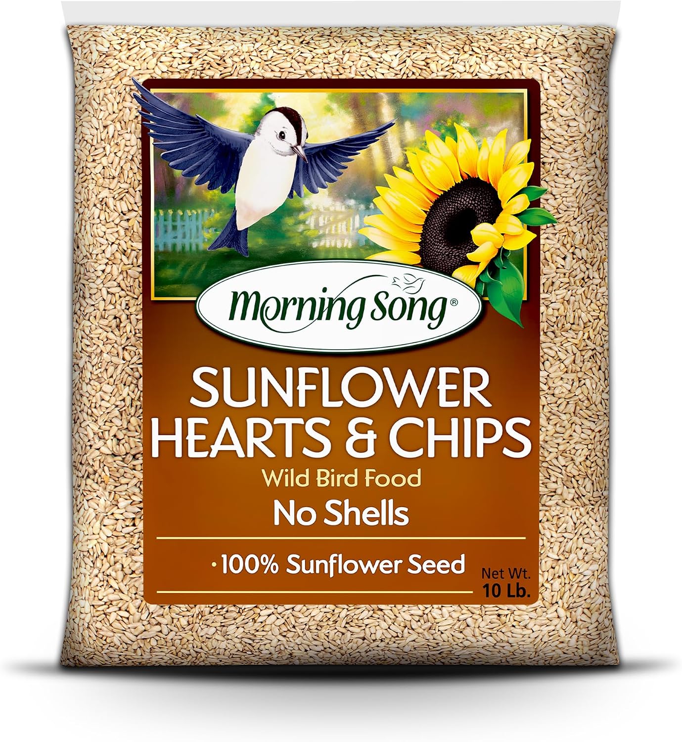 Morning Song Sunflower Hearts & Chips Wild Bird Seed, 10 lb.