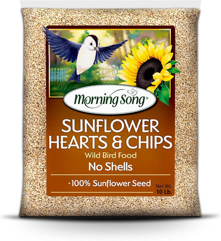 Morning Song Sunflower Hearts & Chips Wild Bird Seed, 10 lb.