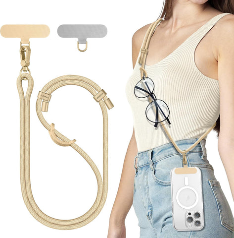 SURPHY Phone Lanyard Crossbody, Phone Strap Crossbody with 2 Tether Tabs