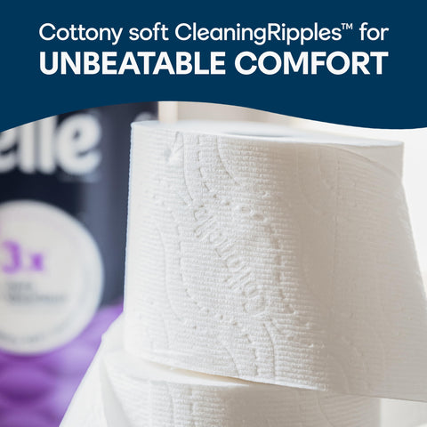 Cottonelle Ultra Comfort Toilet Paper with Cushiony CleaningRipples Texture, 32 Family Mega Rolls (32 Family Mega Rolls = 144 Regular Rolls) (8 Packs of 4), 296 Sheets per Roll