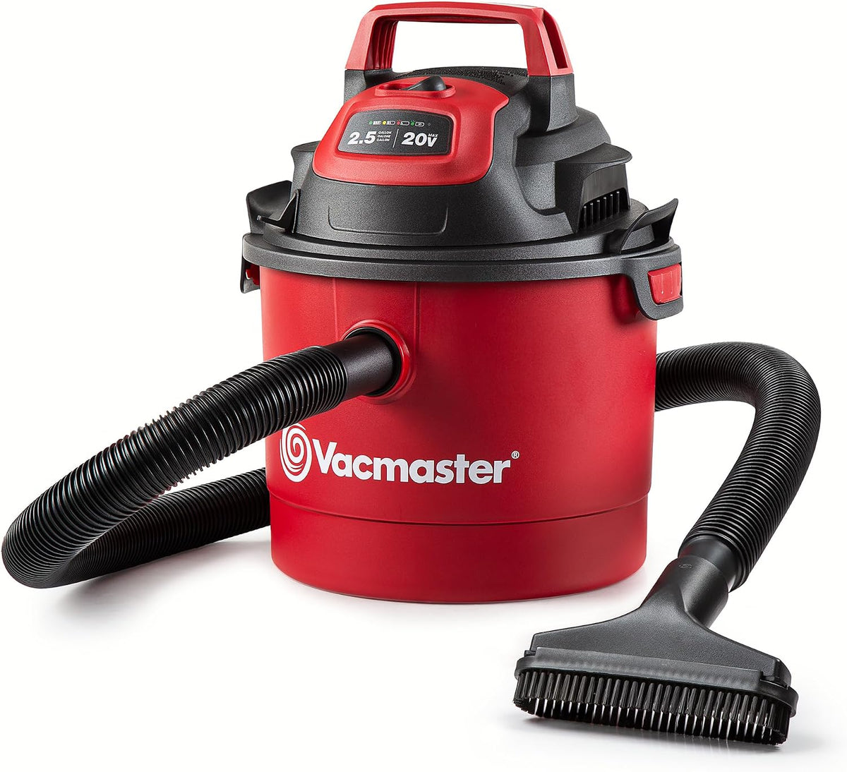 Vacmaster DVOM202P 1101 2.5-Gal 20V Cordless Portable Wet/Dry Vac Red
