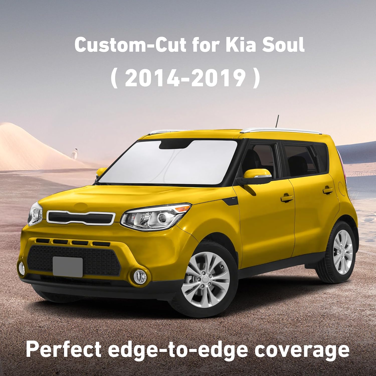 EcoNour Windshield Sunshade Compatible for Kia Soul 2014-2017 2018 2019