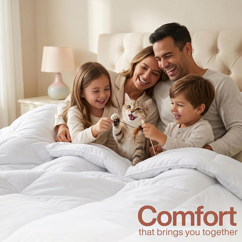 Utopia Bedding Duvet Insert, Comforters Queen Size 88 x 88 Inches, White
