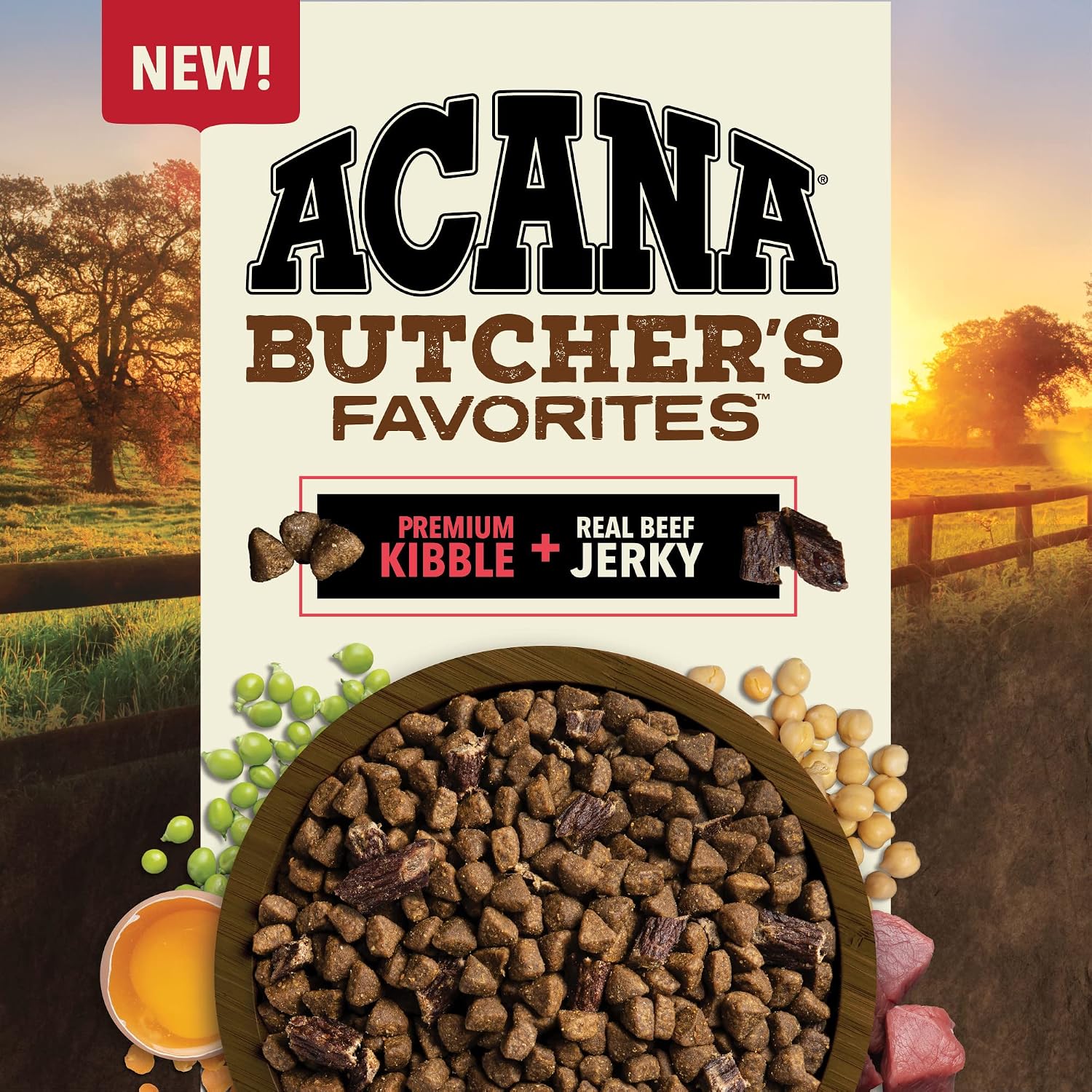 ACANA Butchers Favorites Grain-Free Dry Dog Food Farm-Raised 17lb Bag