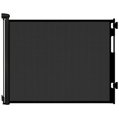 Retractable Baby Gates for Doorways, 55" Wide x 33" Tall Mesh Dog Gate