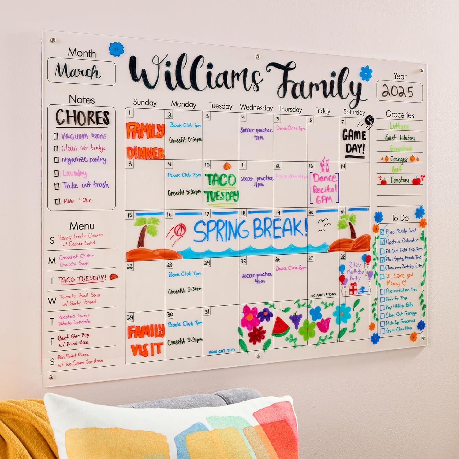 EXPO Dry Erase Whiteboard Cleaning Spray, 22oz - Calendar, Organization, Essential Supplies for Office, School, Classroom, Teachers