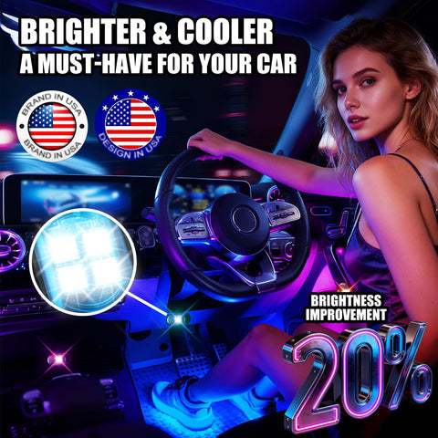 Wireless LED Lights for Car, Rechargeable Interior Car Lights