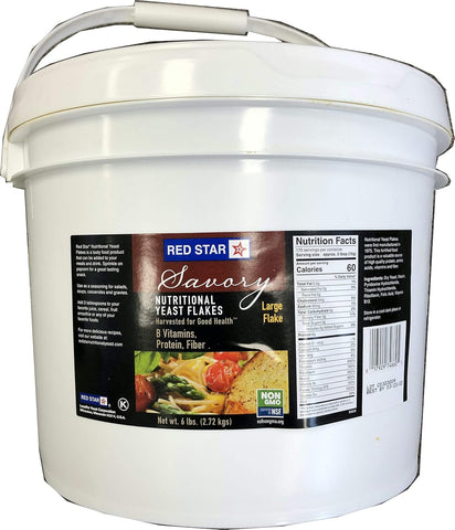 RED Star Nutritional Large Yeast Flake, 6 Pound