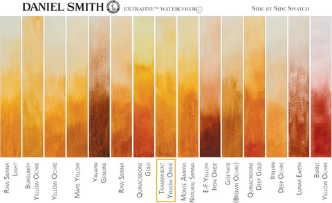 Daniel Smith Extra Fine Watercolor Paint, 15ml Tube, Transparent Yellow Oxide, 284600131, 0.5 Fl Oz (Pack of 1)