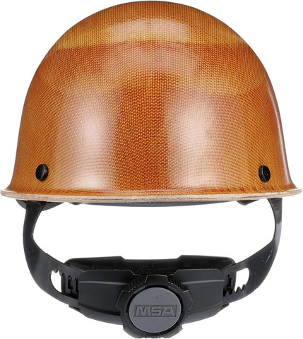 MSA Skullgard Cap Style Safety Hard Hat with Suspension - Non-Slotted Cap, Made of Phenolic Resin, Radiant Heat Loads up to 350F | Fas-Trac III Ratchet Suspension