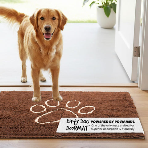 Dog Gone Smart Dirty Dog Doormat - Fast Drying Rug - Almond, 35 x 26 in