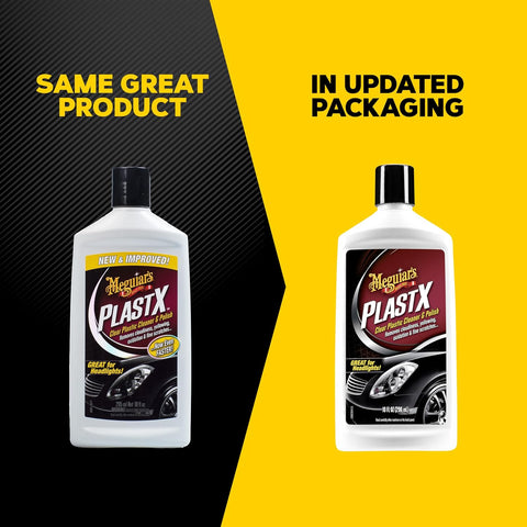 Meguiar's PlastX Clear Plastic Polish Headlight Restoration Polish, 10 Oz