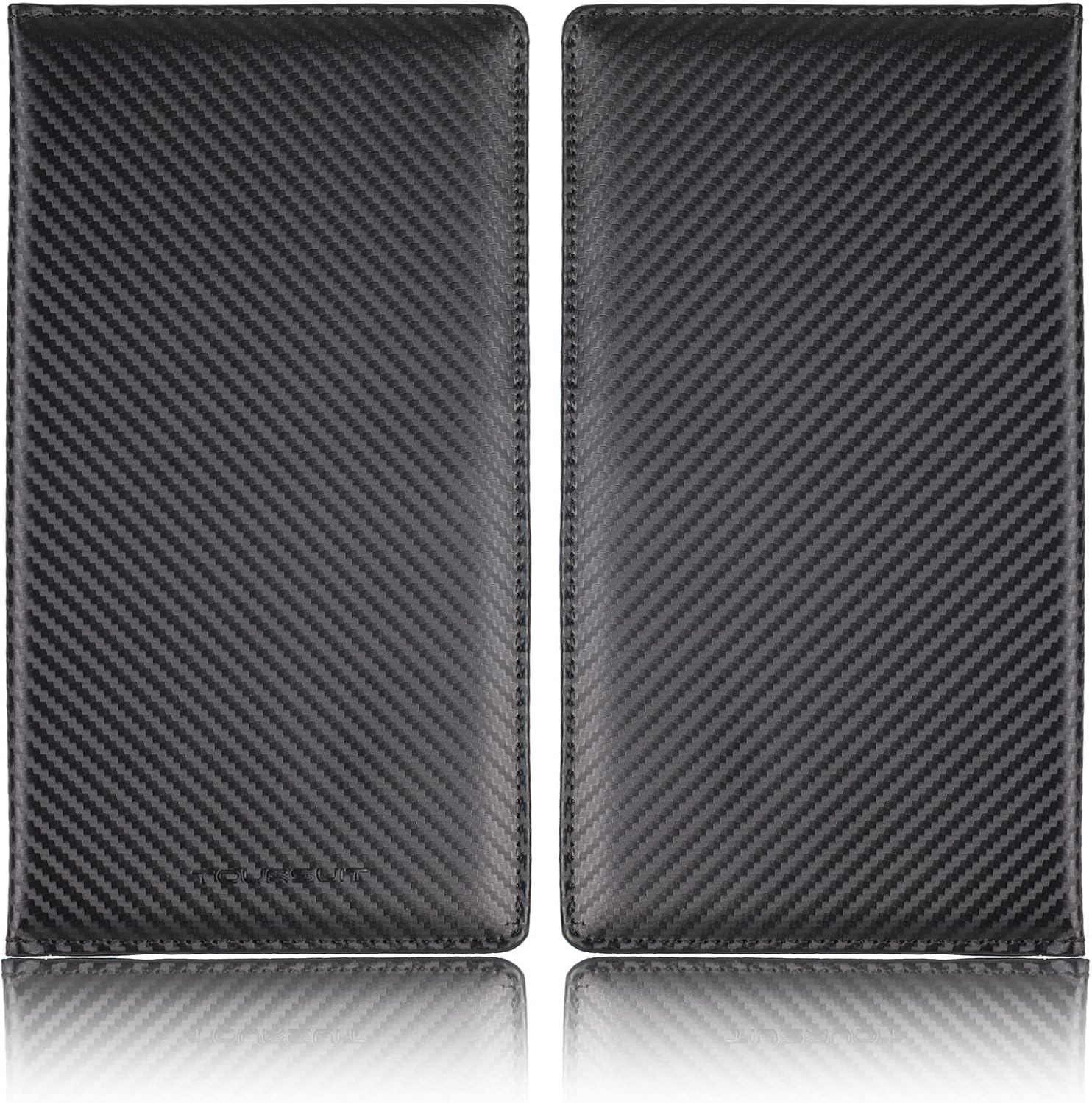 TOURSUIT Car Registration & Insurance Card Holder, Carbon Fiber Black