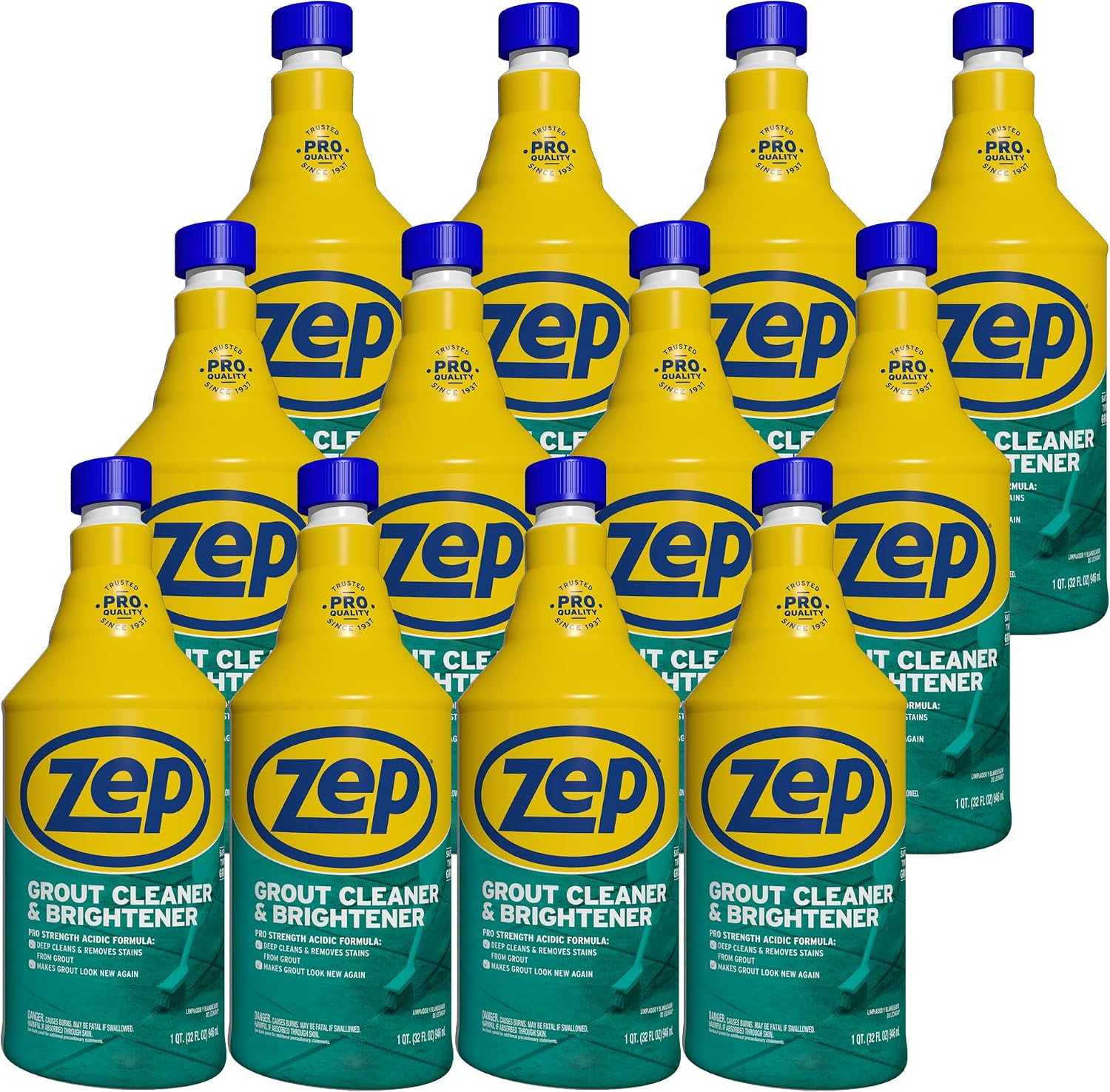 Zep Grout Cleaner and Brightener - 32 oz (Case of 12)