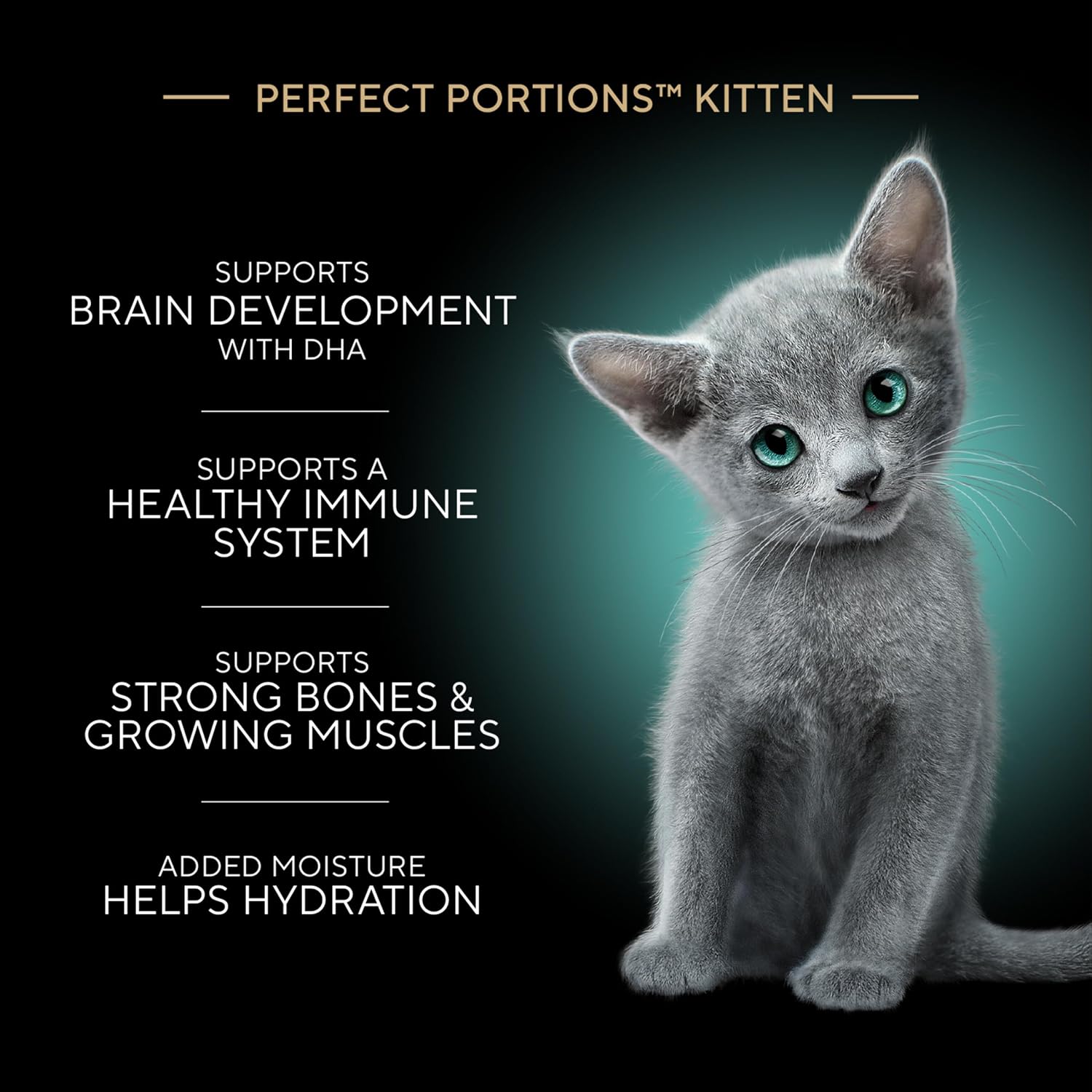 Sheba Perfect Portions Kitten Pate Wet Cat Food, Multipack, 2.6 oz, 24 ct