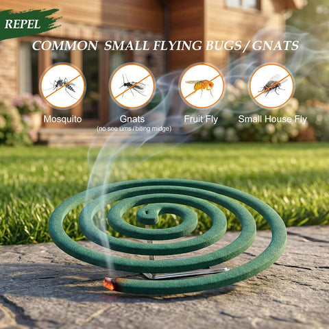 KICKOUTOR Mosquito Repellent Incense Coils with Citronella Oil, 20 Count
