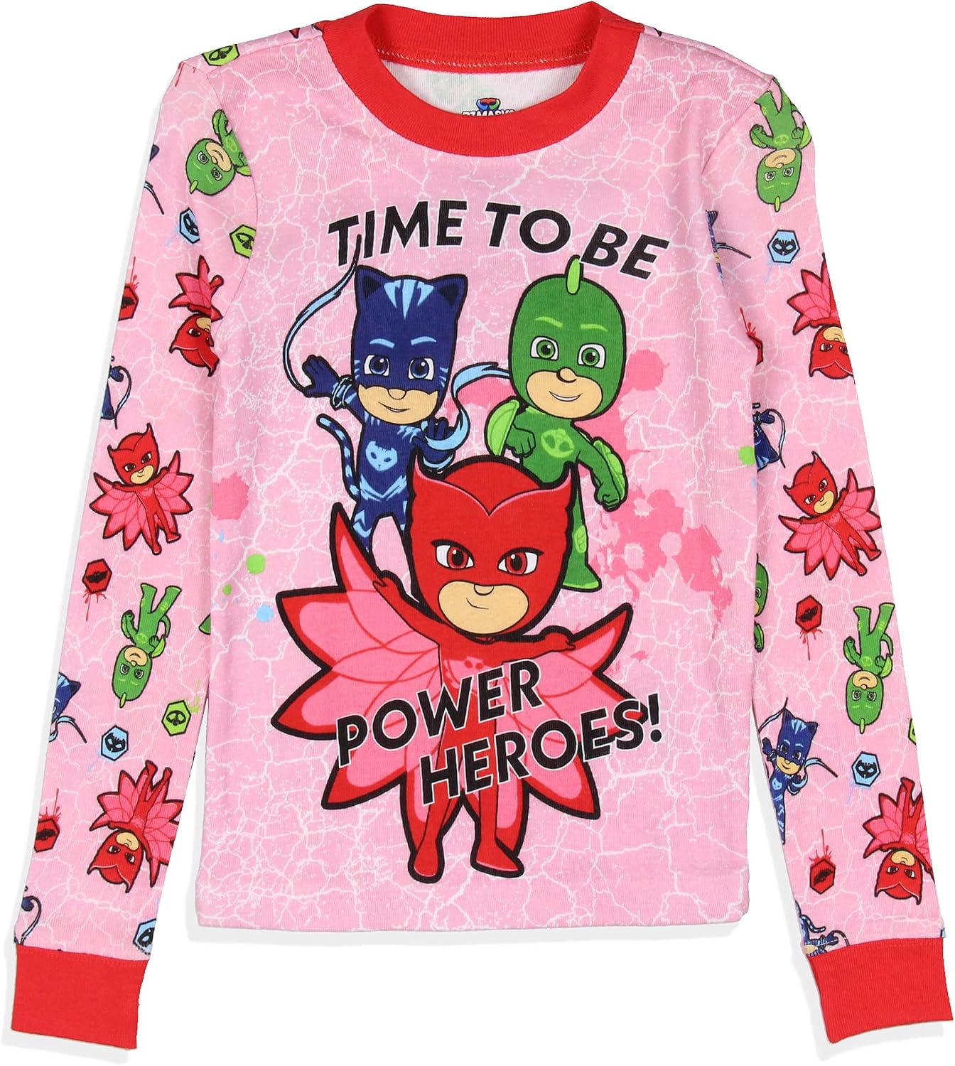 Toddler Girl's Pajamas Cartoon Character Tight Fit Long Sleeve Sleepwear 2 Piece Pajama Set