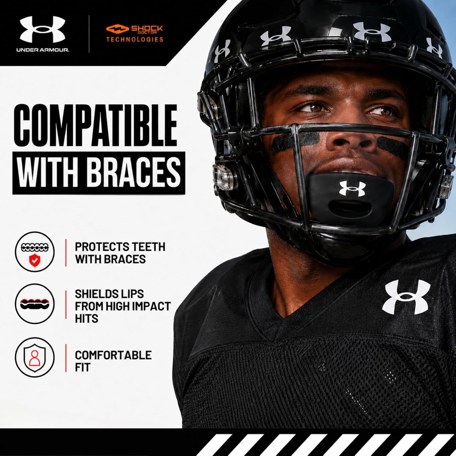 Under Armour Armour Air Lip Guard Blue One Size