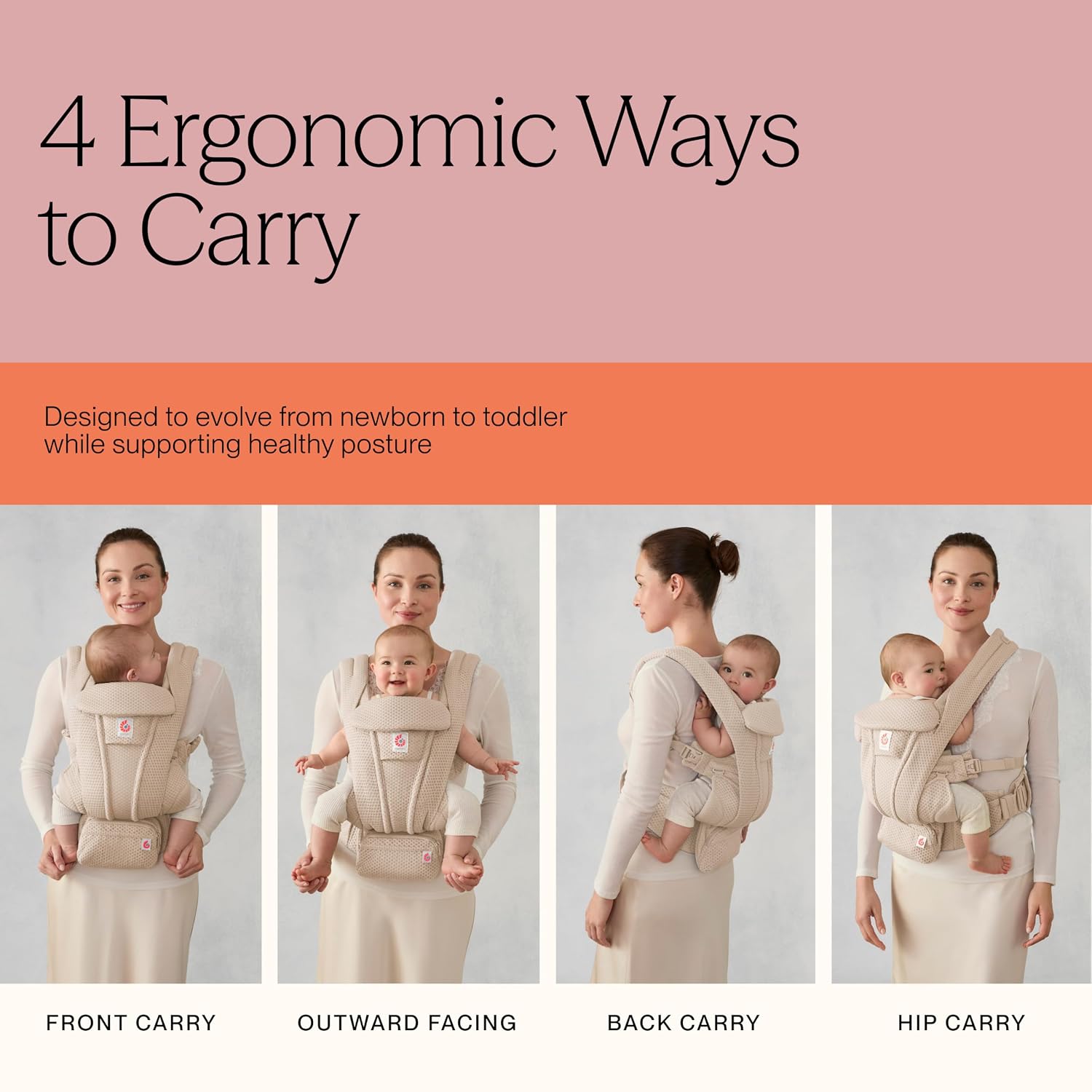 Ergobaby Omni Deluxe Baby Carrier for Newborn to Toddlers 0-48 Months