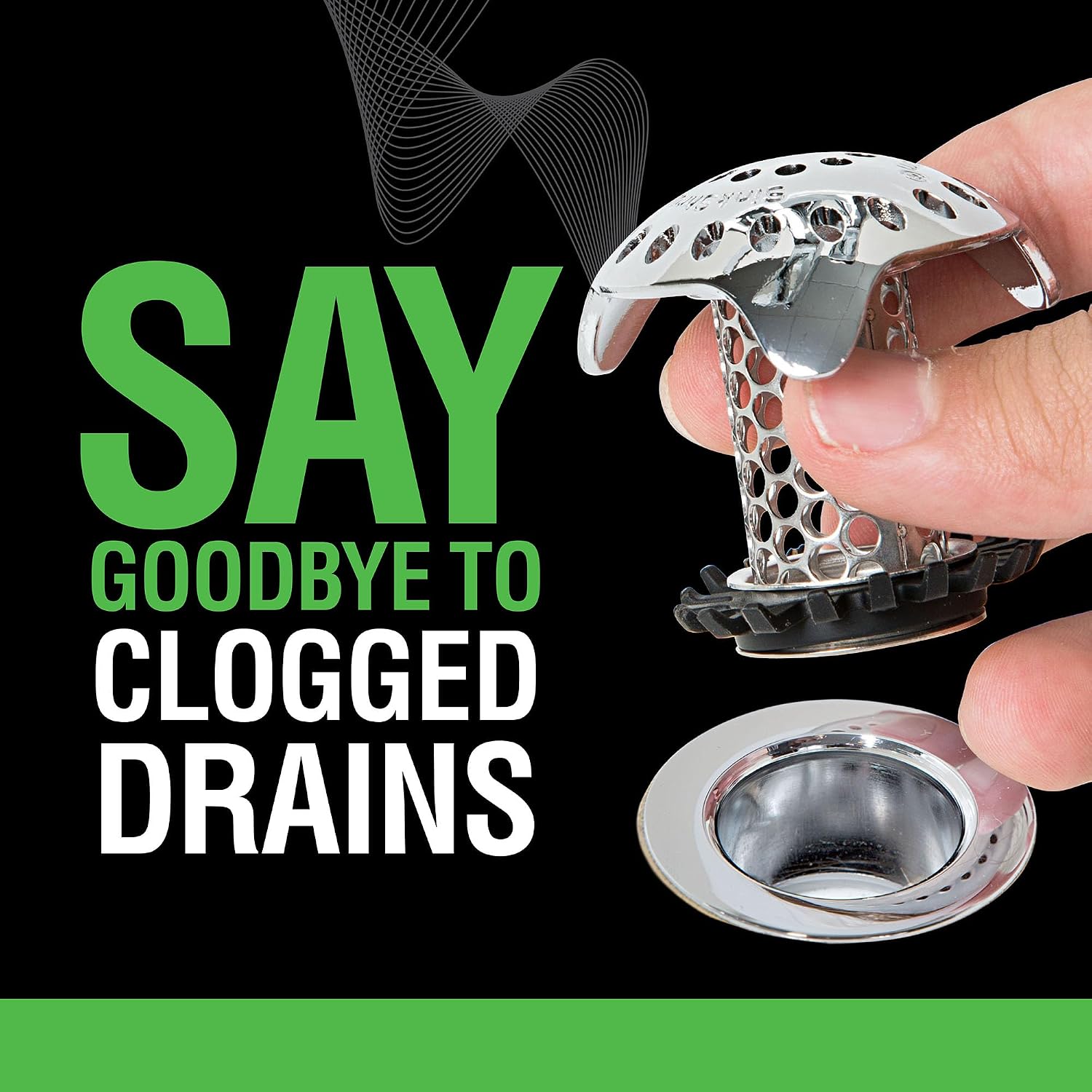 SinkShroom Ultra Revolutionary Bathroom Sink Drain Protector, Stainless Steel with Stopper