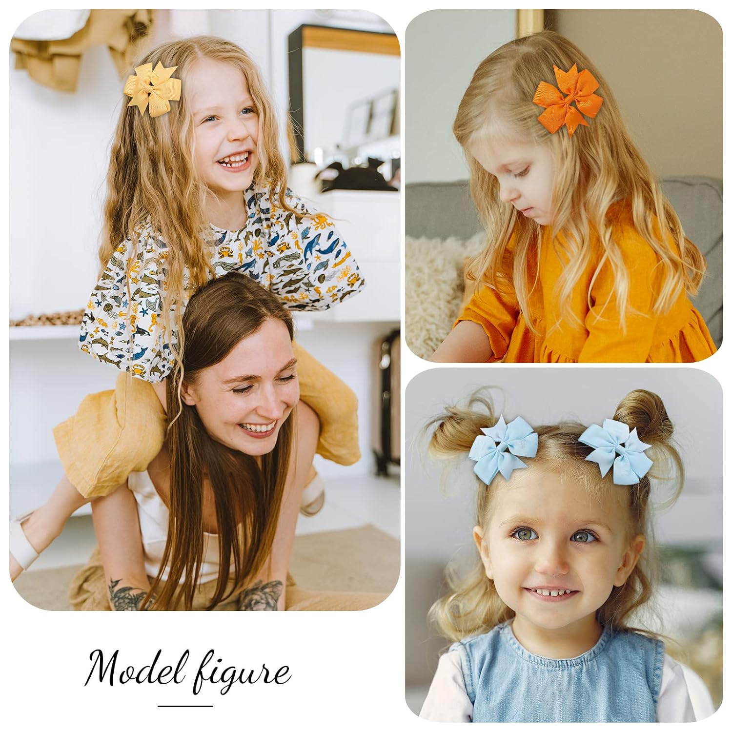 Choicbaby 100PCS 3 Inch Hair Bows for Girls Toddler Hair Accessories