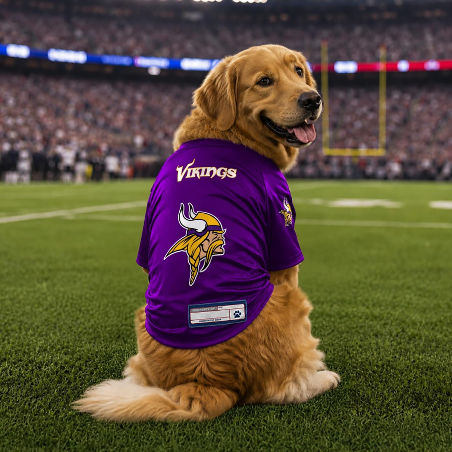 Littlearth NFL Minnesota Vikings Stretch Pet Jersey,X-Small