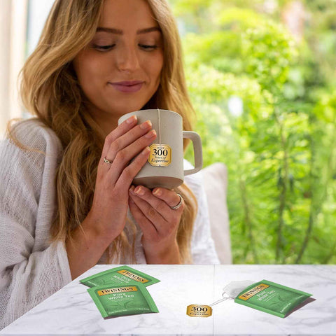 Twinings Pure White Tea Bags, Unopened Tender Tea Buds, 20 CT Box (6 Pack) | Delicate, Hand- Picked, Fine & Smooth, A Light, Natural Taste, 120 Foil Lined Individually Wrapped Bags, Enjoy Hot or Iced