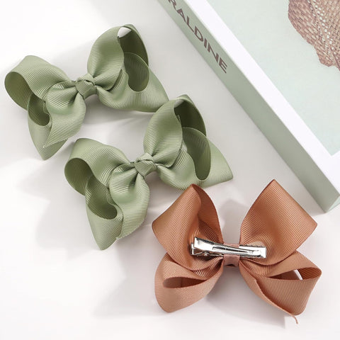 JOYOYO 40Pcs 4.5" Hair Bows Alligator Clips, Grosgrain Ribbon Girls Bows Clips Barrettes Hair Accessories for Baby Girls Toddlers Kids Teens