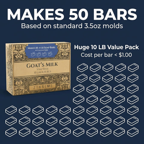 10 LBS Goats Milk Soap Base, Melt and Pour Supplies Kit for Soap Making