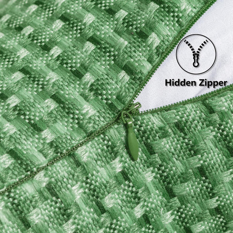 Kevin Textile Outdoor Waterproof 12"x24" Pillow Covers 2 Pack, Sage Green