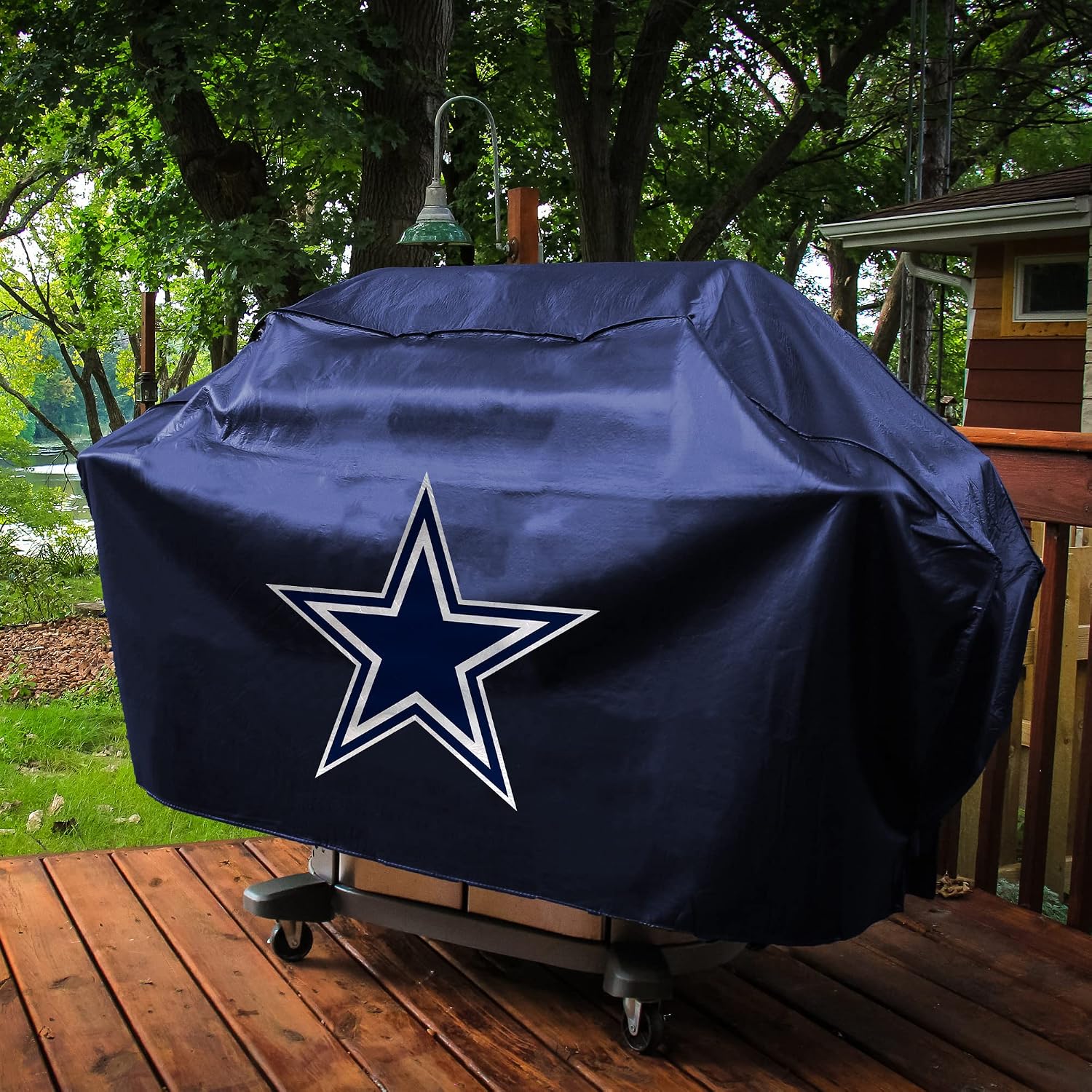 NFL Rico Industries Vinyl Padded Deluxe Grill Cover, 68 x 21 x 35-inches