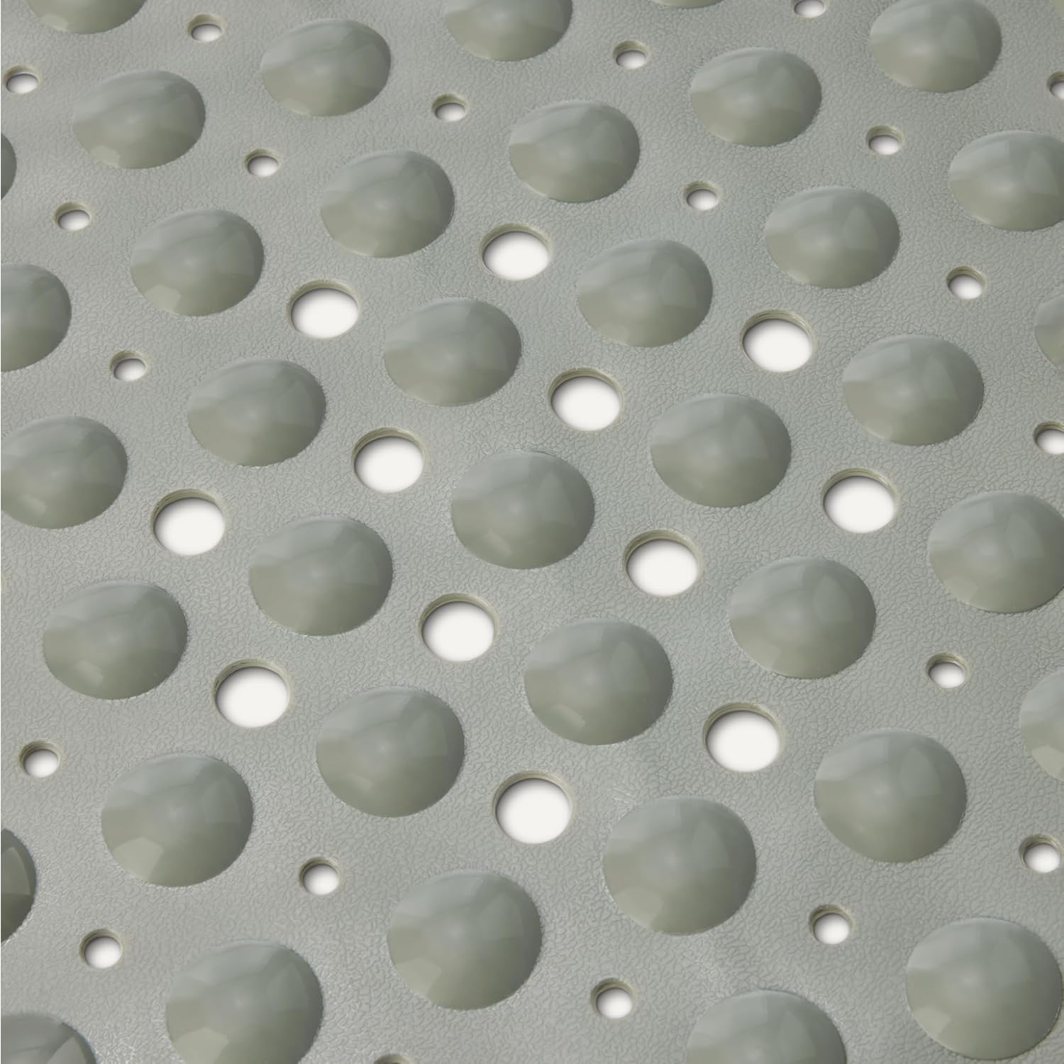 Amazon Basics Non-Slip Bath Mat with Suction Cups for Tub and Shower, Easy to Clean, 40" x 16", Grey