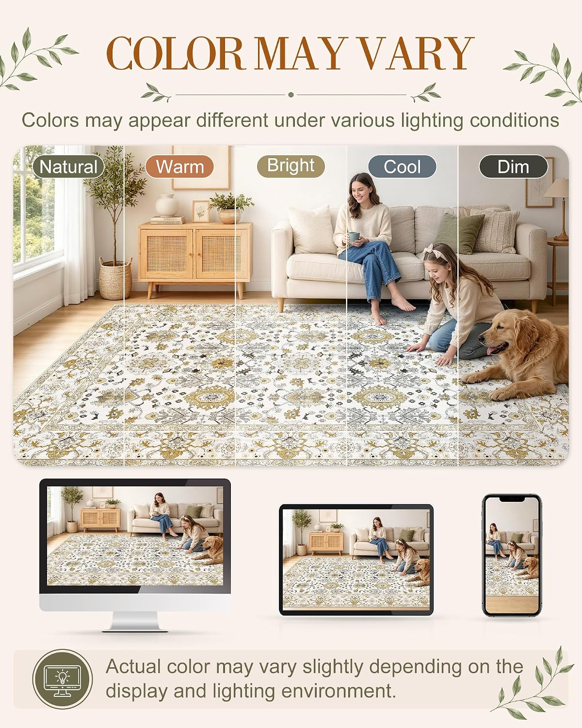 OLANLY 2x8 Washable Runner Rug, Soft Non Slip Carpet for Hallway Kitchen