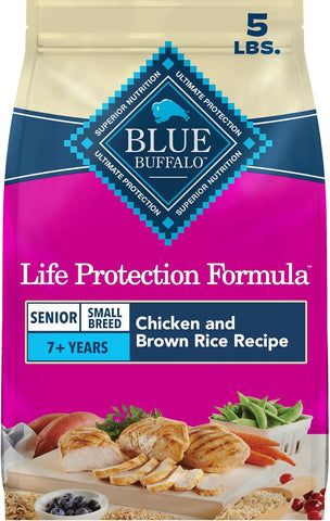 Blue Buffalo Life Protection Formula Chicken Small Senior Dog Food, 5 lb