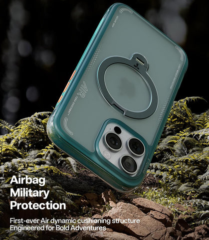 TORRAS Ostand Q3 Air for iPhone 16 Pro Max Case with Stand, Shockproof