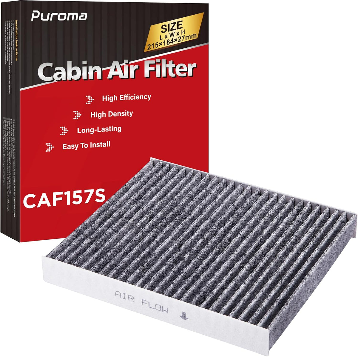 Puroma 1 Cabin Air Filter Activated Carbon for CP157 CF12157 Lexus Toyota
