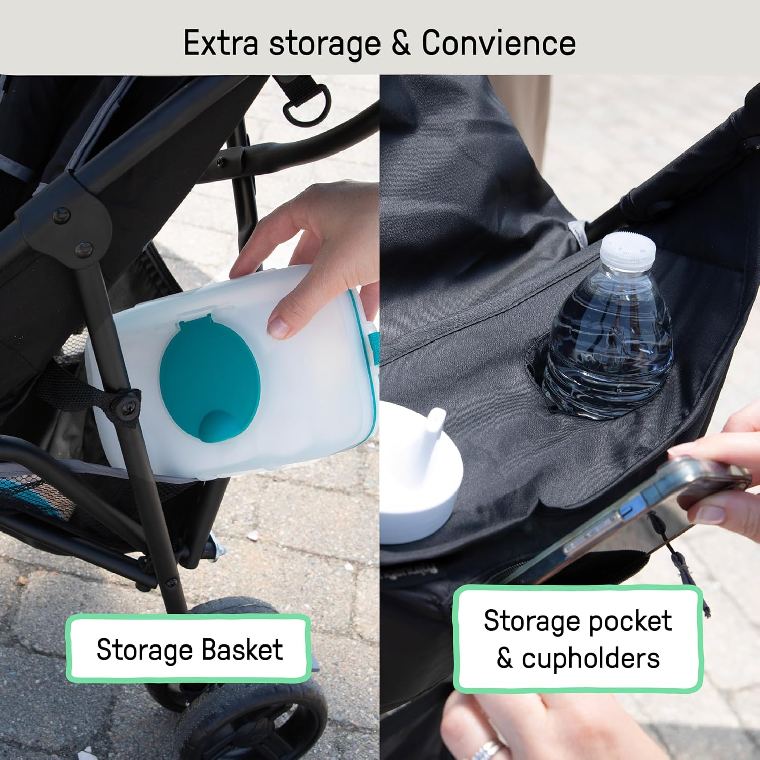 Ingenuity 3D Mini Convenience Stroller – Lightweight Stroller with Compact Fold, Multi-Position Recline, Canopy with Pop Out Sun Visor and More – Umbrella Stroller for Travel and More, Gray