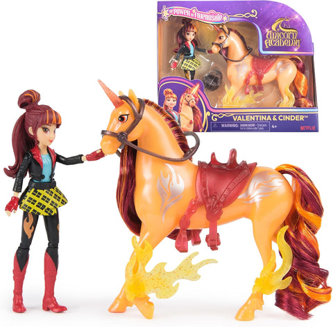 Unicorn Academy Valentina & Cinder, Dolls & Unicorn Toys, Ages 4+