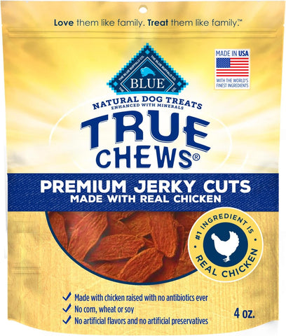 Blue Buffalo True Chews Premium Jerky Cuts Chicken Dog Treats, 4 oz