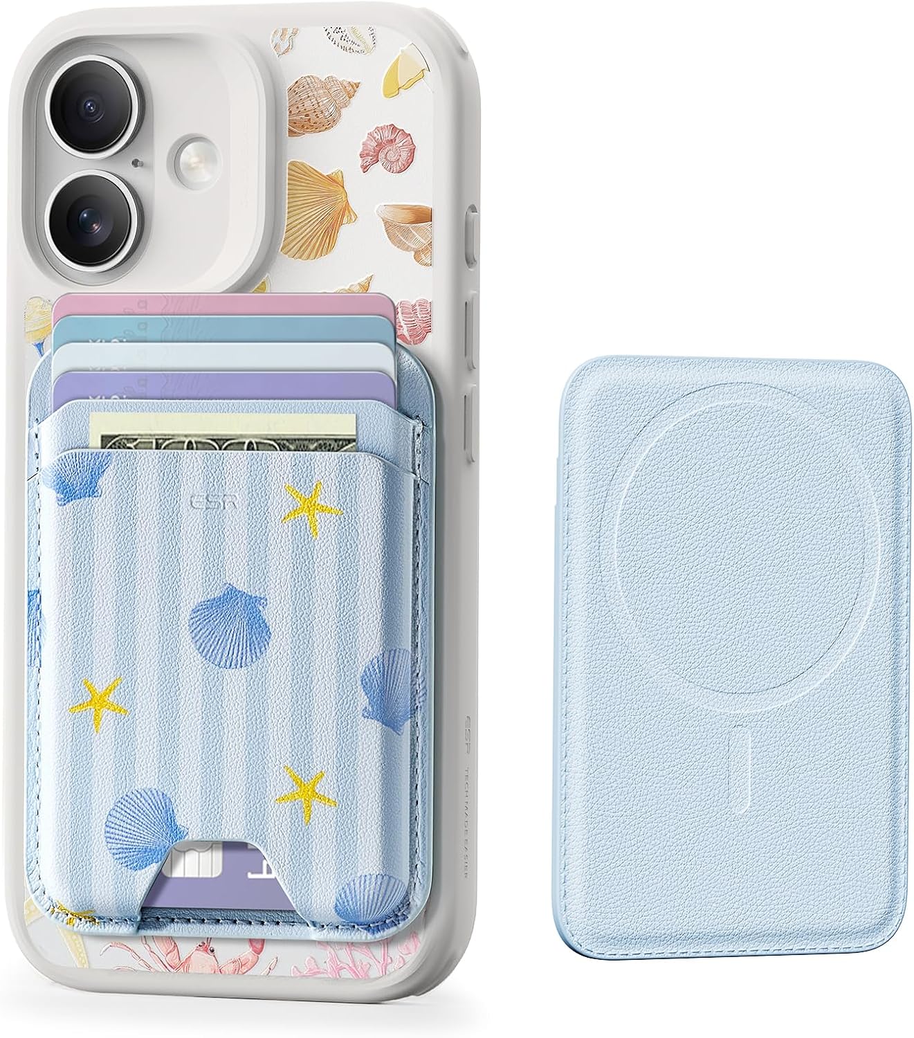 ESR Aura for MagSafe Wallet Women, 5 Card Holder for Phone, RFID Blocking