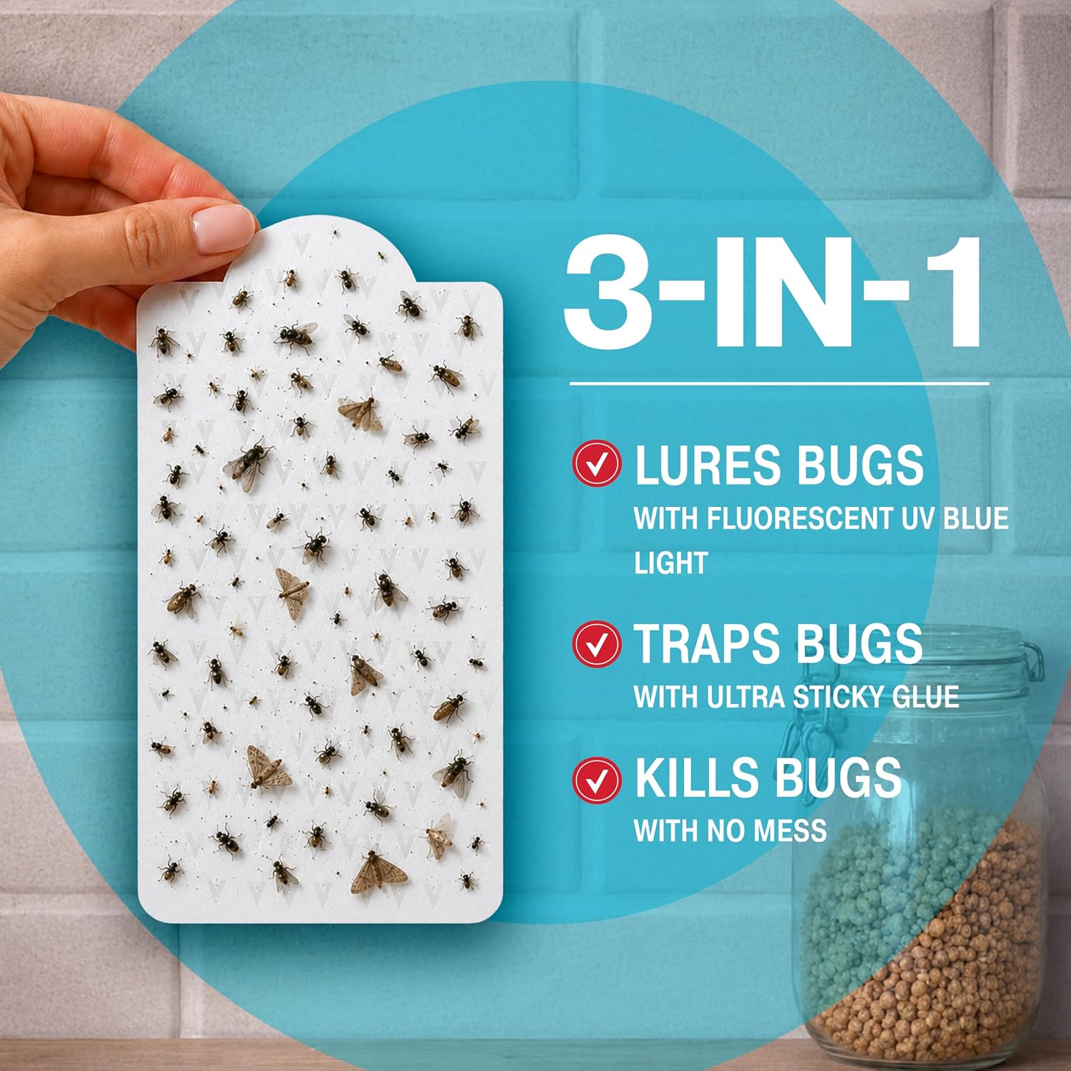 Catchmaster Vector 9 Refills 12 Pack, Plug in Fly Trap Refill Glue Boards