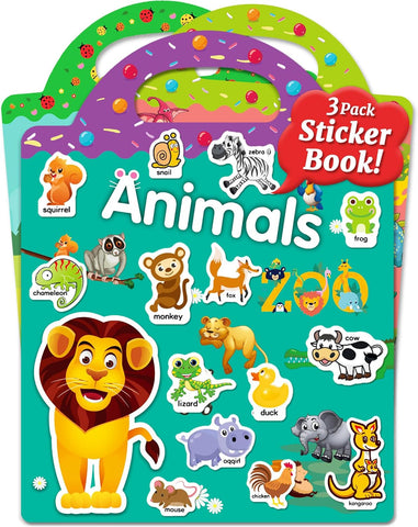 Benresive Reusable Sticker Book for Toddlers, Stickers for Kids, Travel Toy