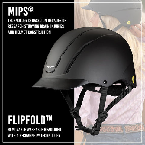 Troxel MIPS Full Coverage Horse Riding Helmet, Medium, 7-7-3/8