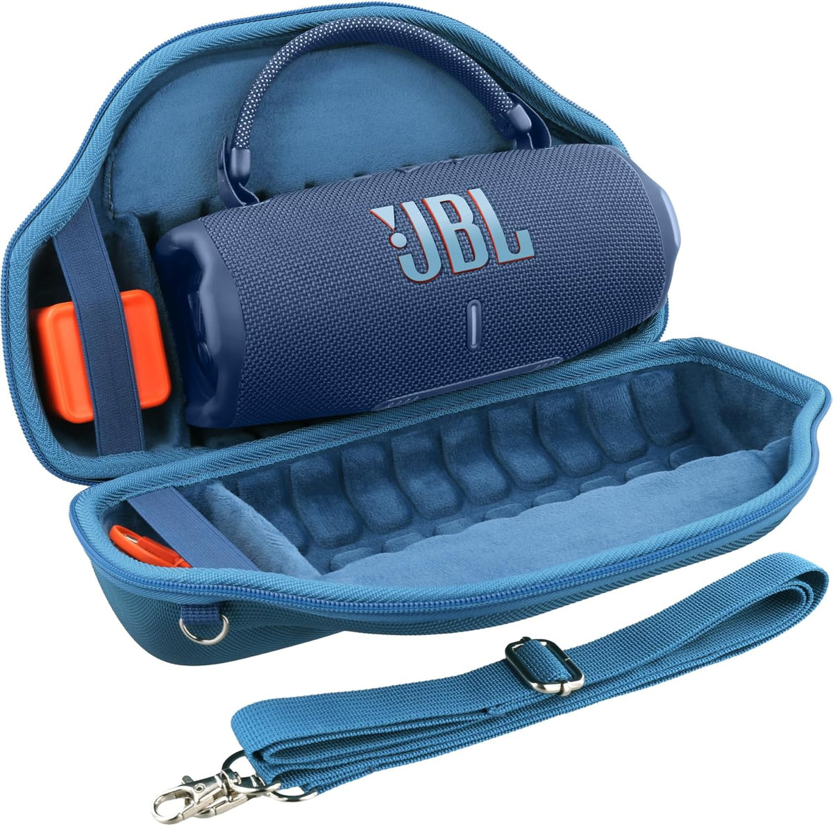 co2CREA Case for JBL Charge 6 Portable Bluetooth Speaker, Blue