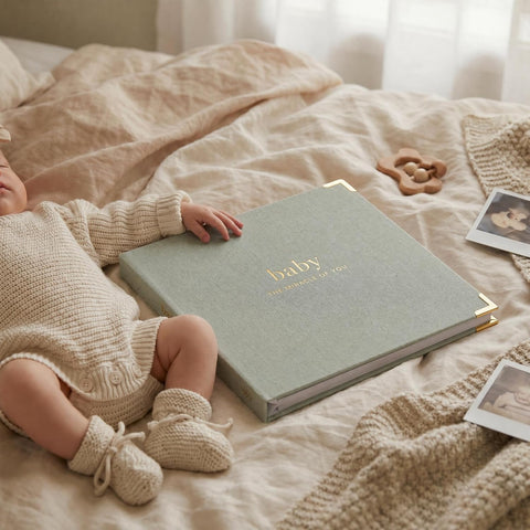 Keepsake Baby Memory Book for Boys and Girls - Timeless First 5 Year Book