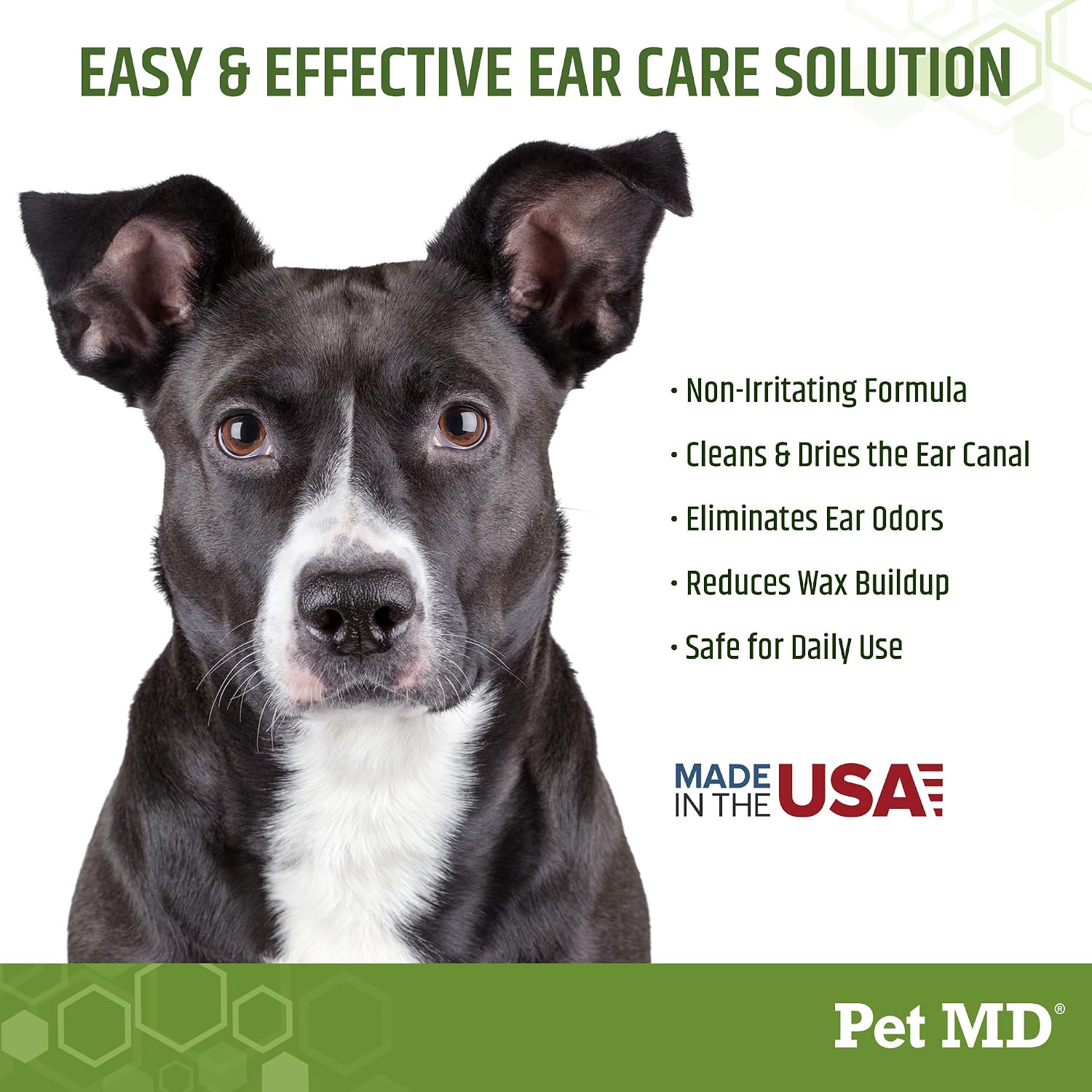 Pet MD Dog Ear Cleaning Wipes – Otic Cleanser for Dogs - 100 ct